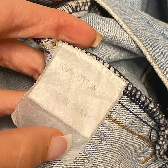 Denim Western Jean Jacket size XS (oversized!) - Picture 9 of 10